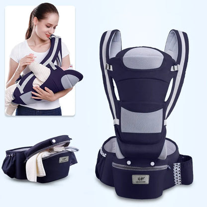 3-In-1 Ergonomic Baby Hip Seat Carrier & Wrap Sling