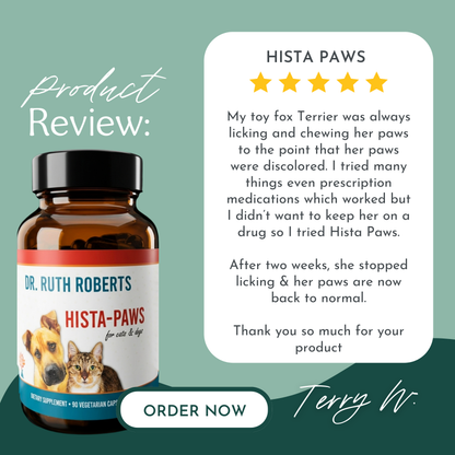Hista Paws – with Quercetin for Cats and Dogs
