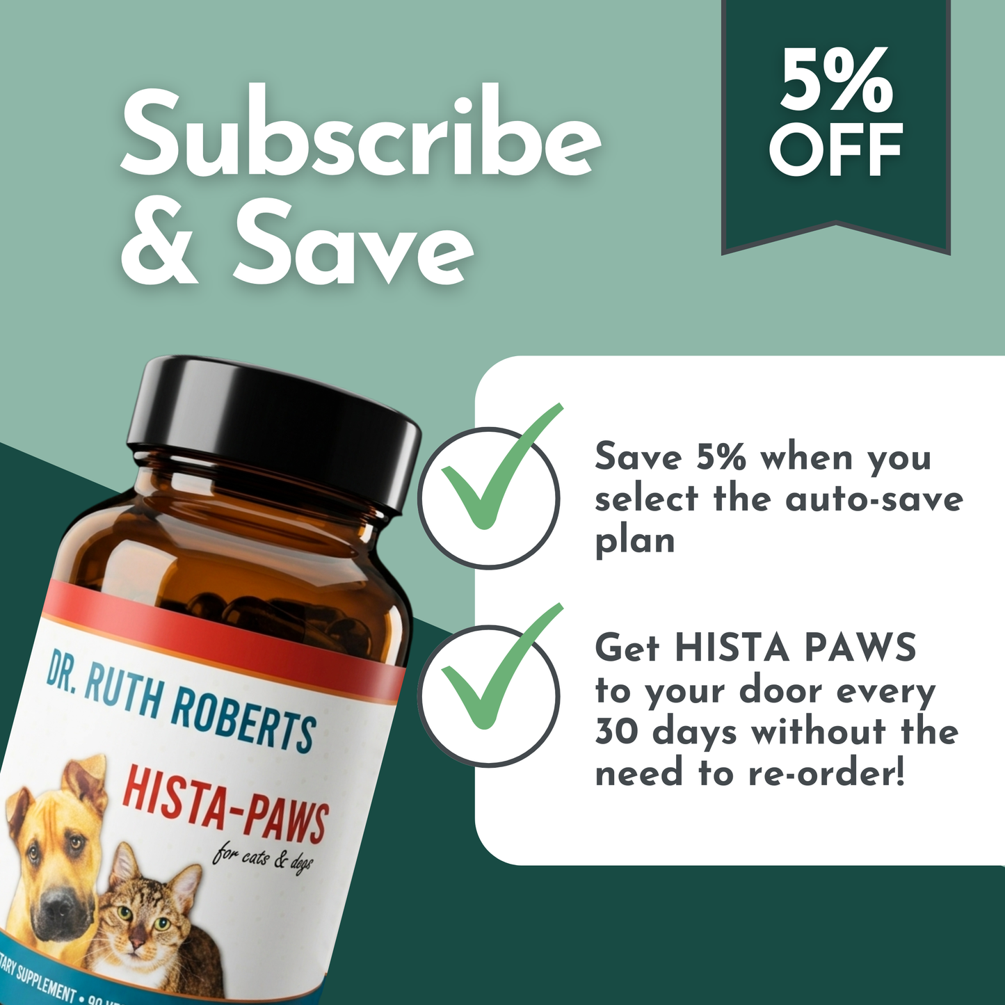 Hista Paws – with Quercetin for Cats and Dogs