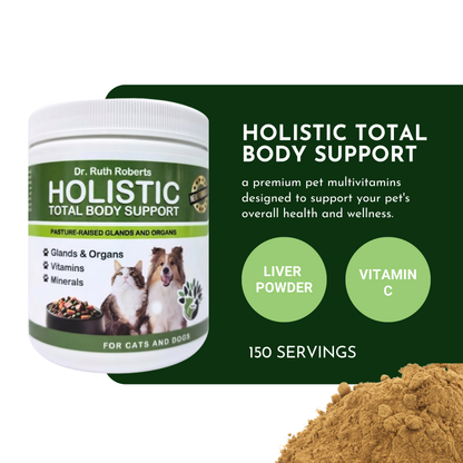 Holistic Total Body Support – Multivitamin & Glandular Support for Cats and Dogs