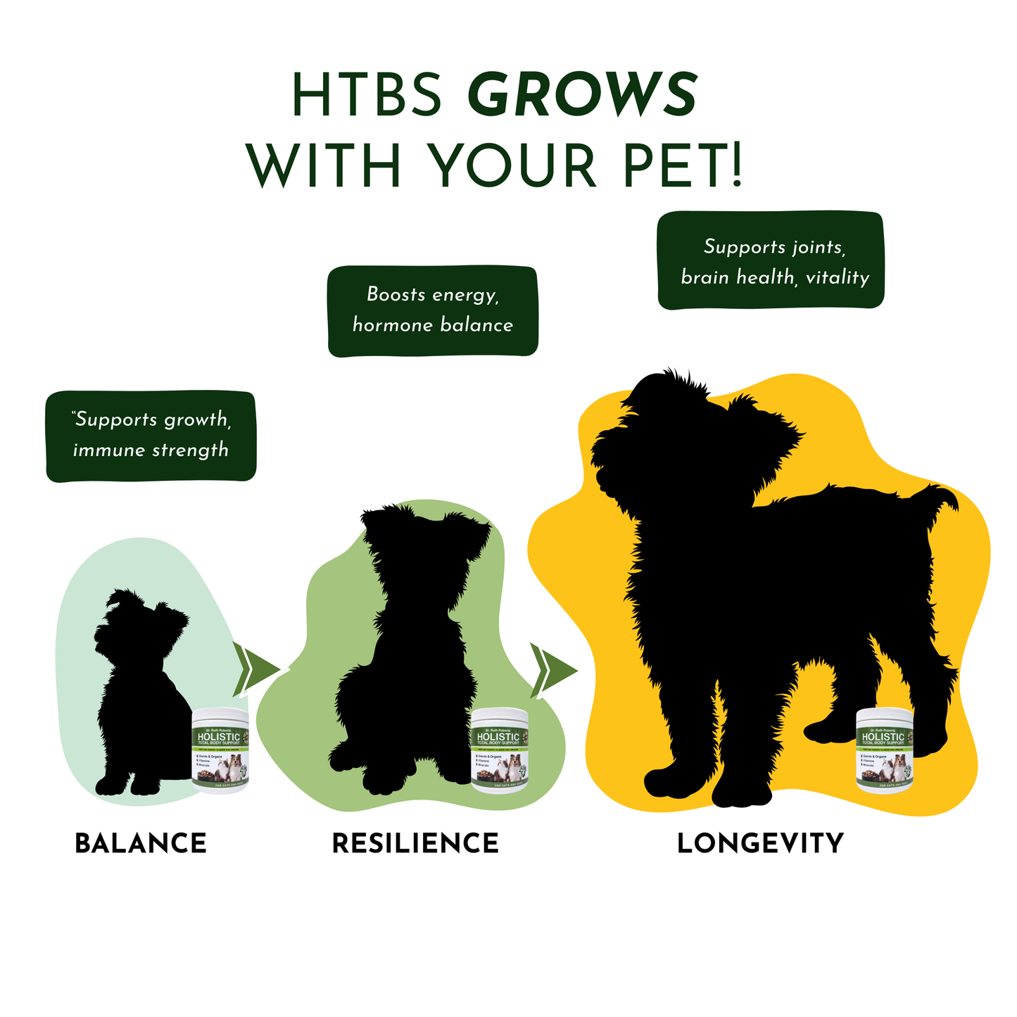 Holistic Total Body Support – Multivitamin & Glandular Support for Cats and Dogs