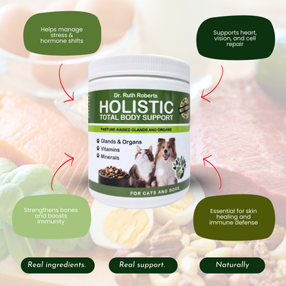 Holistic Total Body Support – Multivitamin & Glandular Support for Cats and Dogs