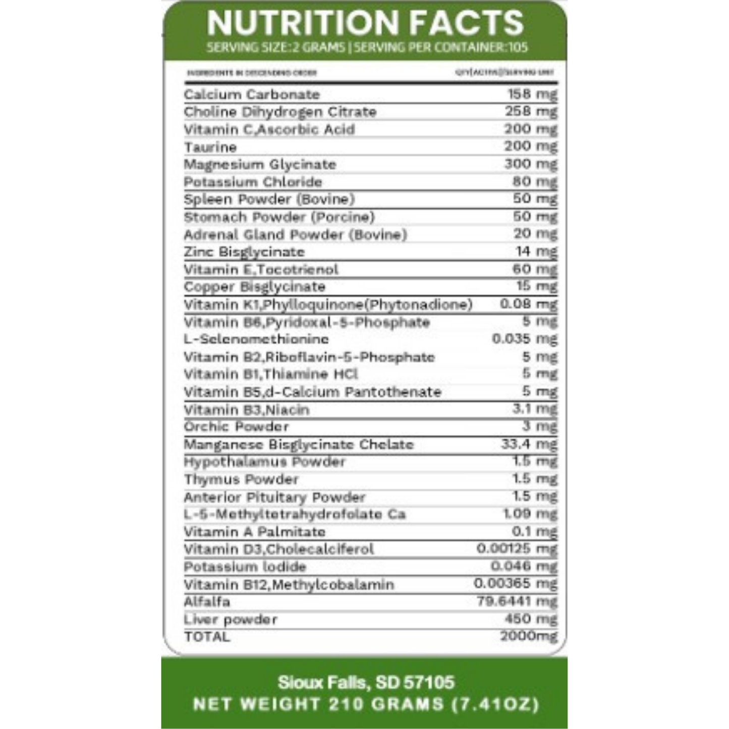 Holistic Total Body Support – Multivitamin & Glandular Support for Cats and Dogs