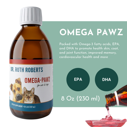 Omega Pawz - Liquid Omega 3 Oil for Cats and Dogs