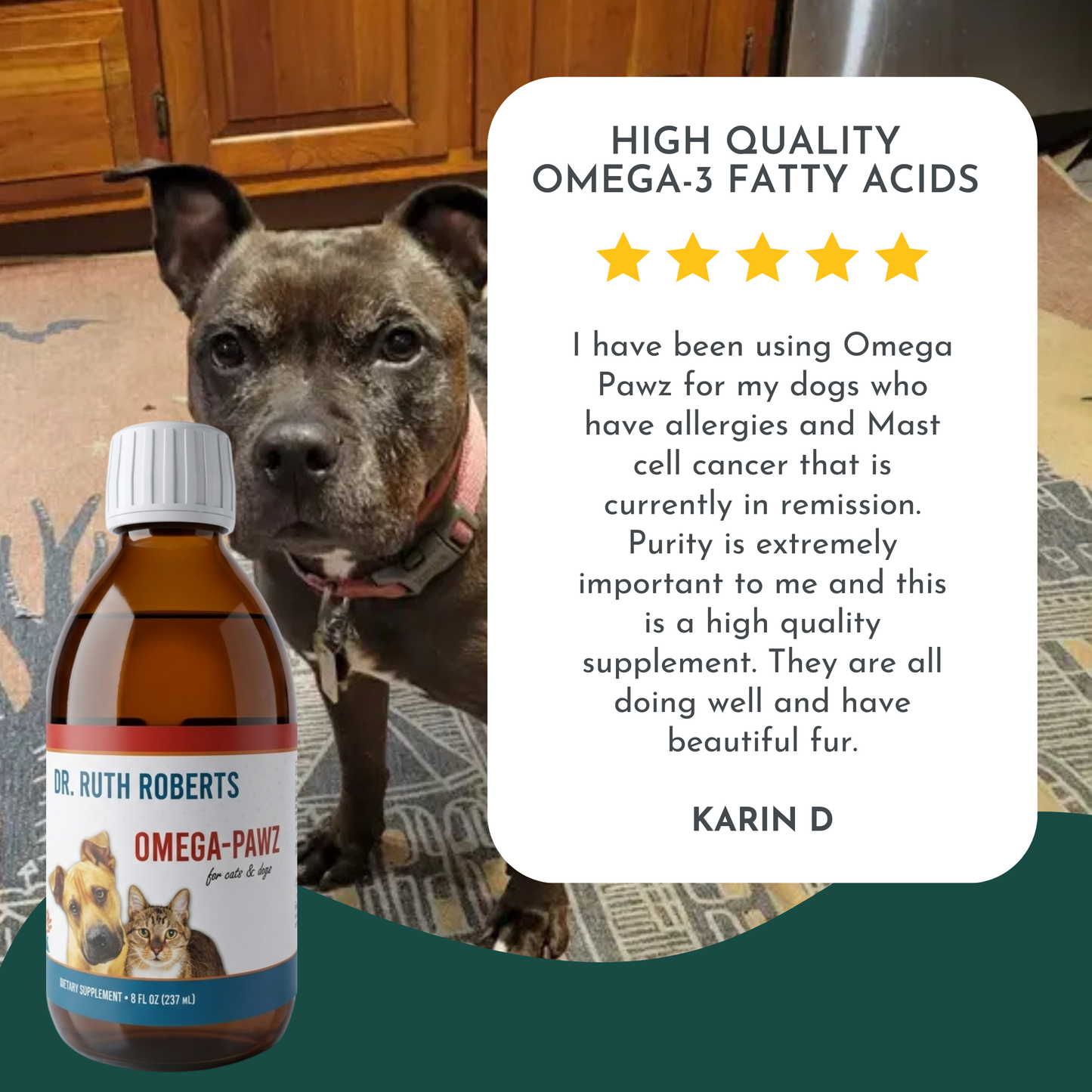 Omega Pawz - Liquid Omega 3 Oil for Cats and Dogs