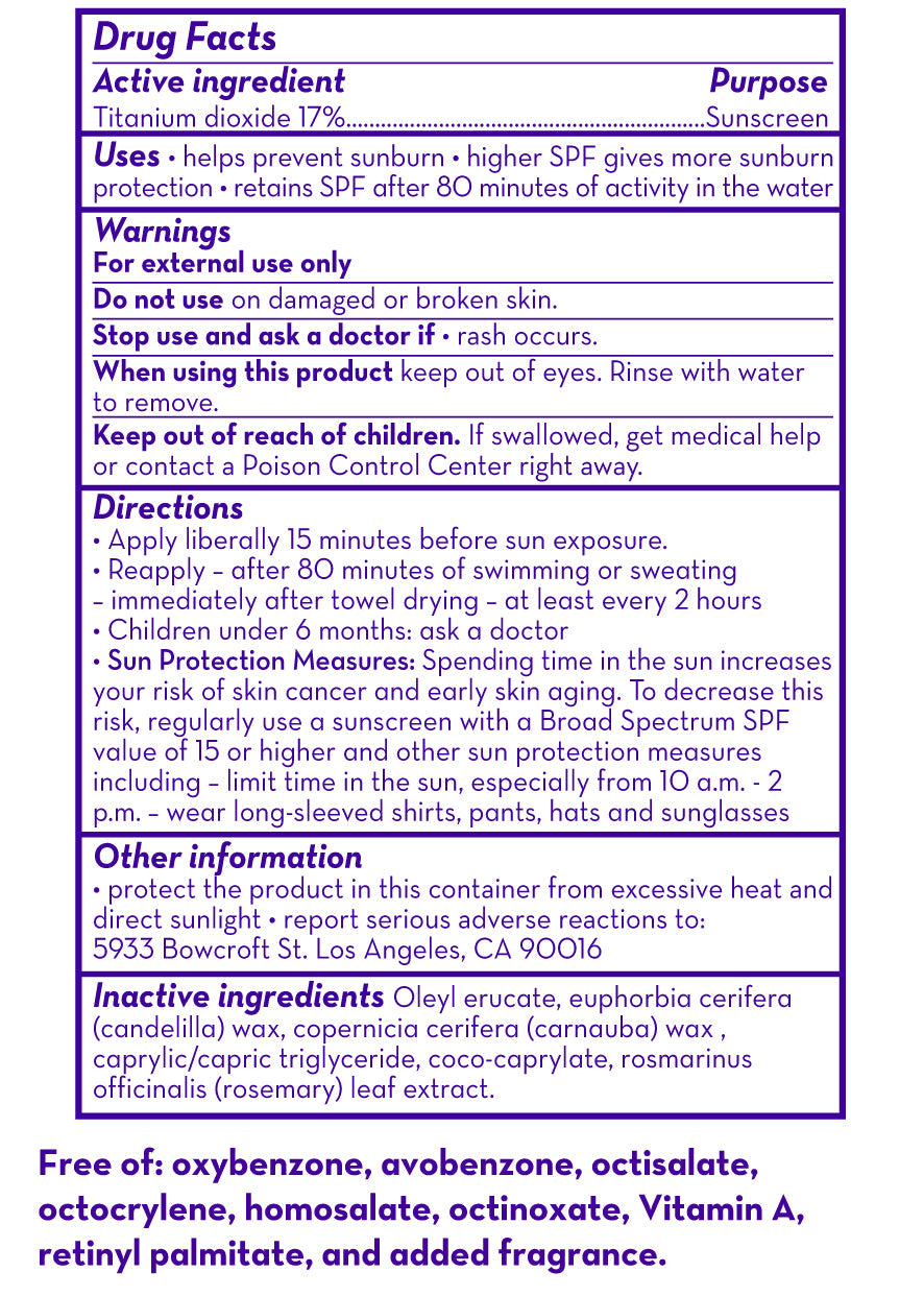 California Baby (No Fragrance) Super Sensitive™ Broad Spectrum SPF 30+ Sunscreen Stick