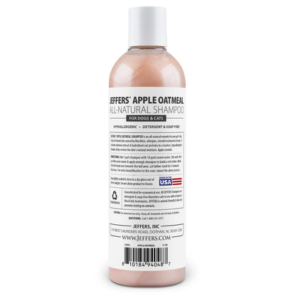 Jeffers Apple Oatmeal All-Natural Hypoallergenic Shampoo for Pets