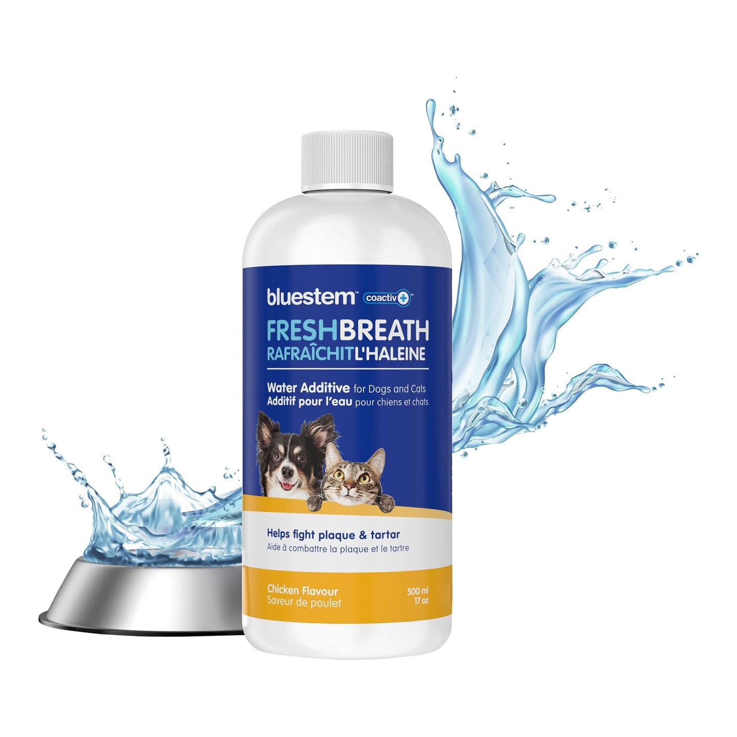 Bluestem Fresh Breath Plaque & Tartar Control Water Additive for Cats & Dogs
