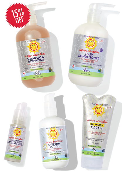 California Baby Sensitive Skin Bath Essentials