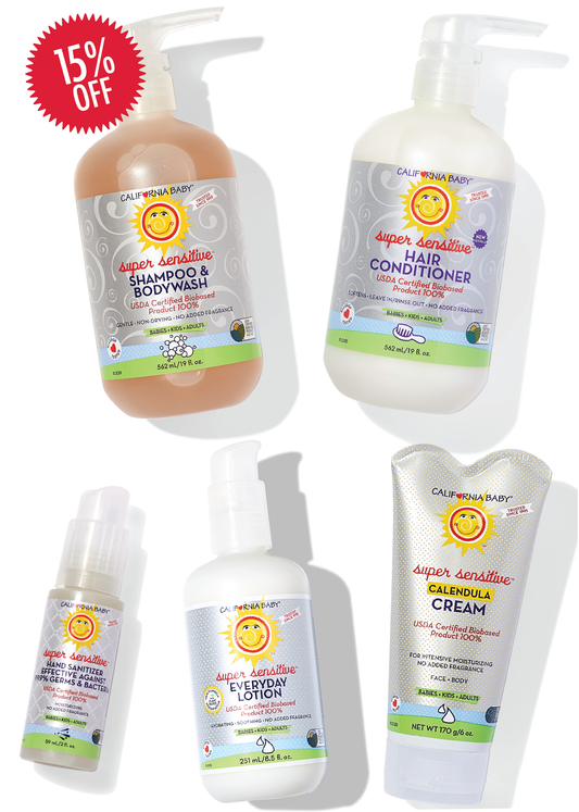 California Baby Sensitive Skin Bath Essentials