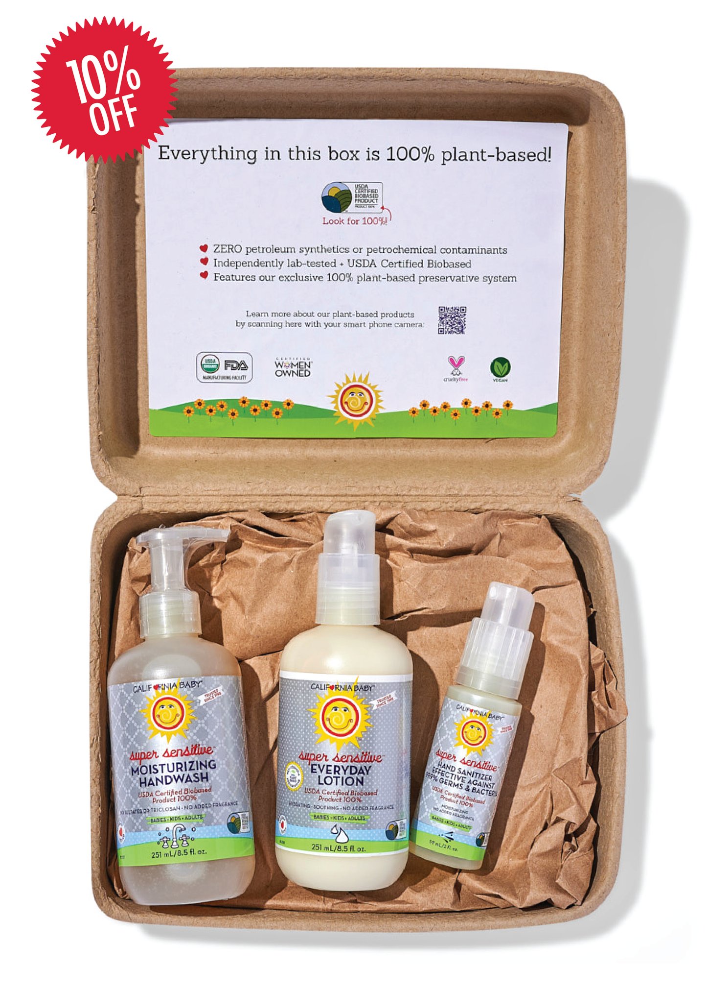California Baby (No added fragrance)™ Soft & Clean Hands Kit