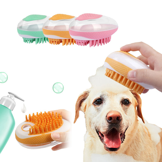 2-in-1 Silicone Pet Bath Brush & Massage Comb