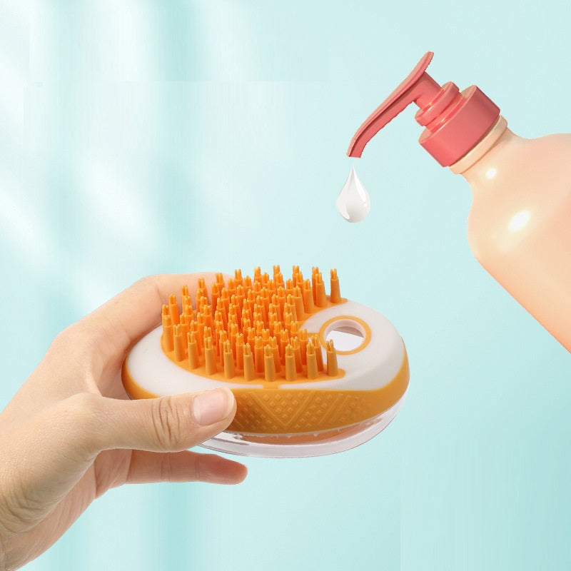 2-in-1 Silicone Pet Bath Brush & Massage Comb