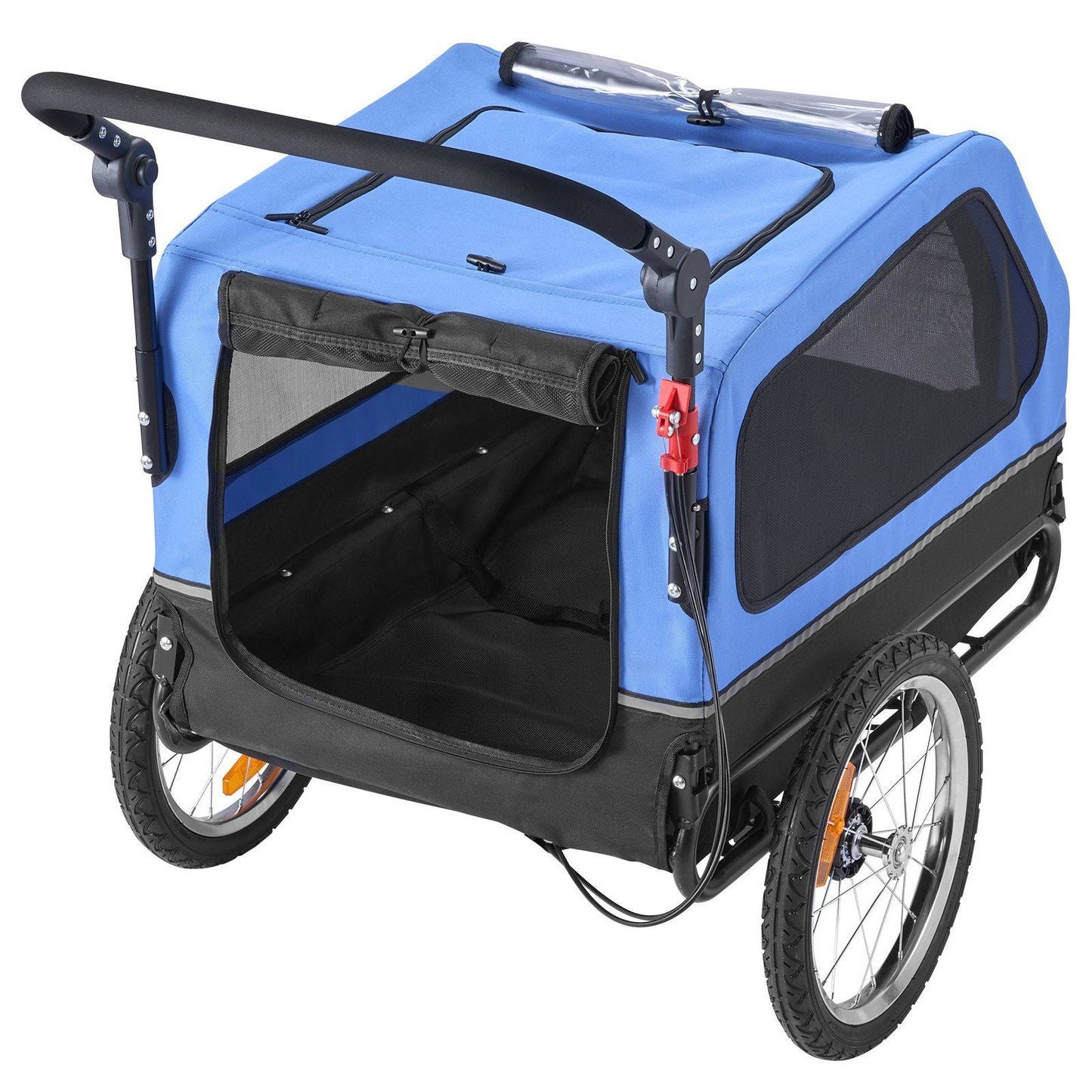 VEVOR 2-in-1 Dog Bike Trailer & Pet Stroller (up to 88 lbs)