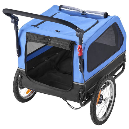 VEVOR 2-in-1 Dog Bike Trailer & Pet Stroller (up to 88 lbs)