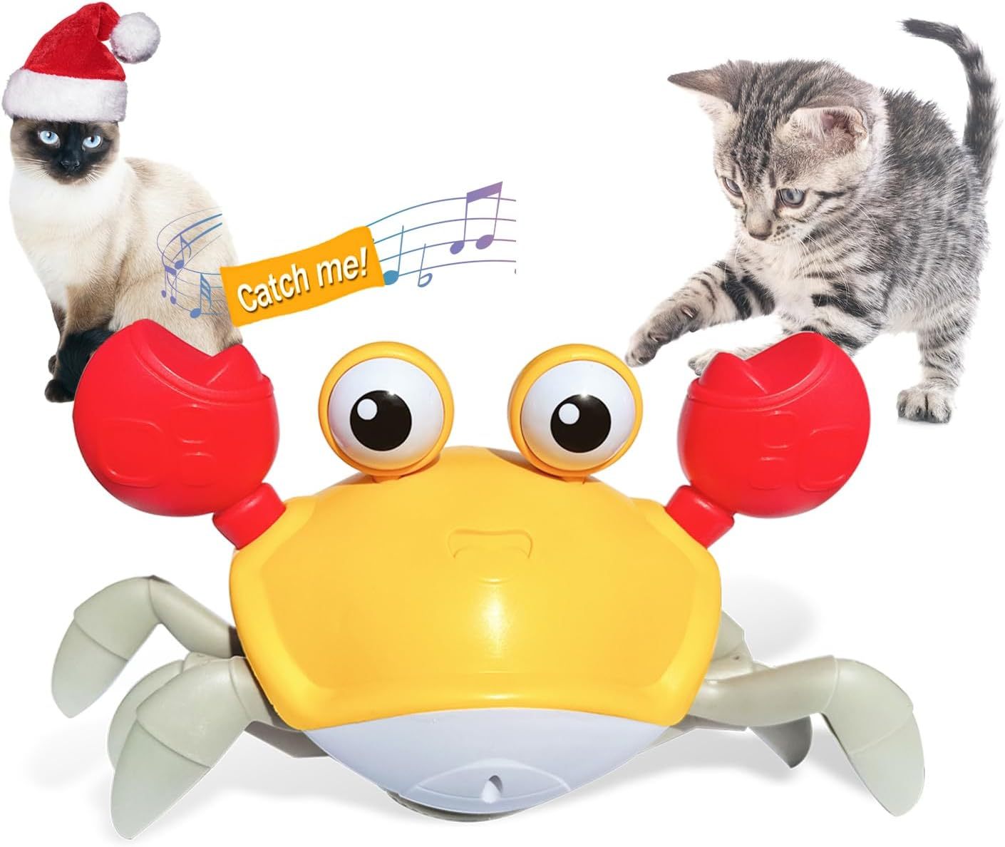 Interactive Crawling Crab Toy with Music & Lights