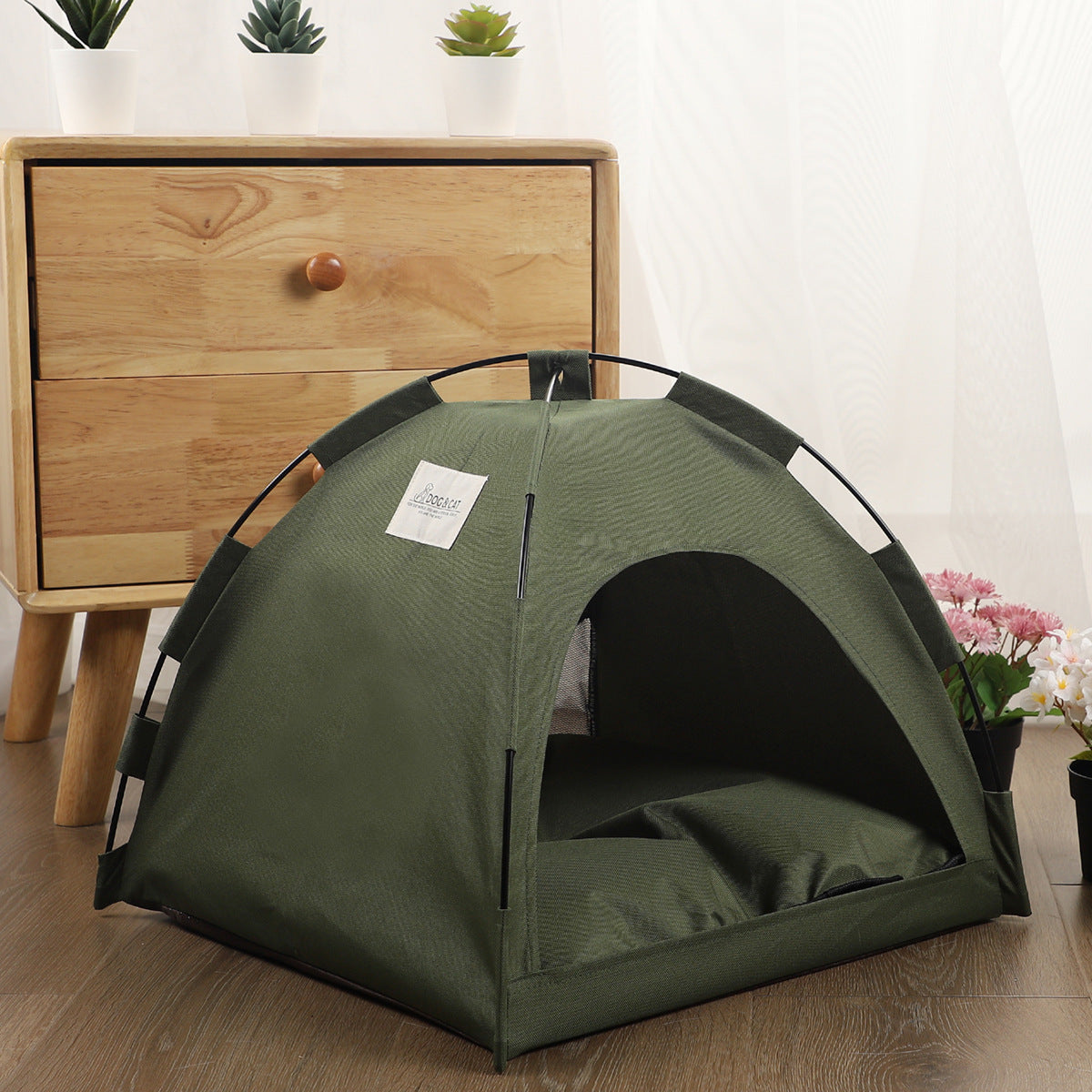 Portable Pet Camping Nest Bed for Cats & Dogs