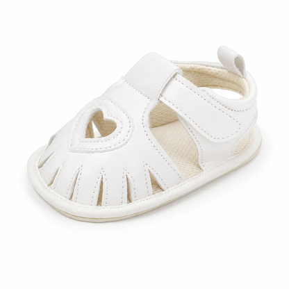 Breathable Baby Summer Sandals with Soft PVC Soles - White