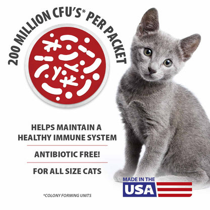 Jeffers BELLY BUDDY Probiotic Supplement Packets for Cats