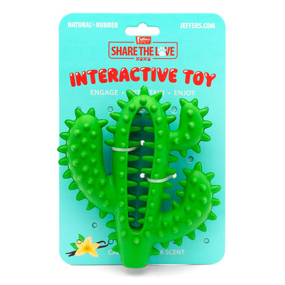 Jeffers Cactus Natural Rubber Dental Chew Toy for Dogs