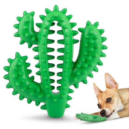 Jeffers Cactus Natural Rubber Dental Chew Toy for Dogs
