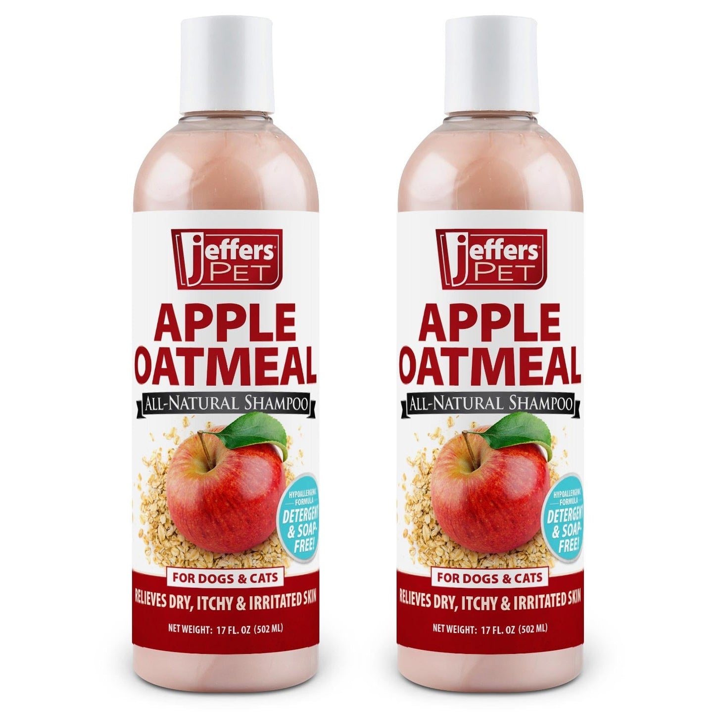 Jeffers Apple Oatmeal All-Natural Hypoallergenic Shampoo for Pets