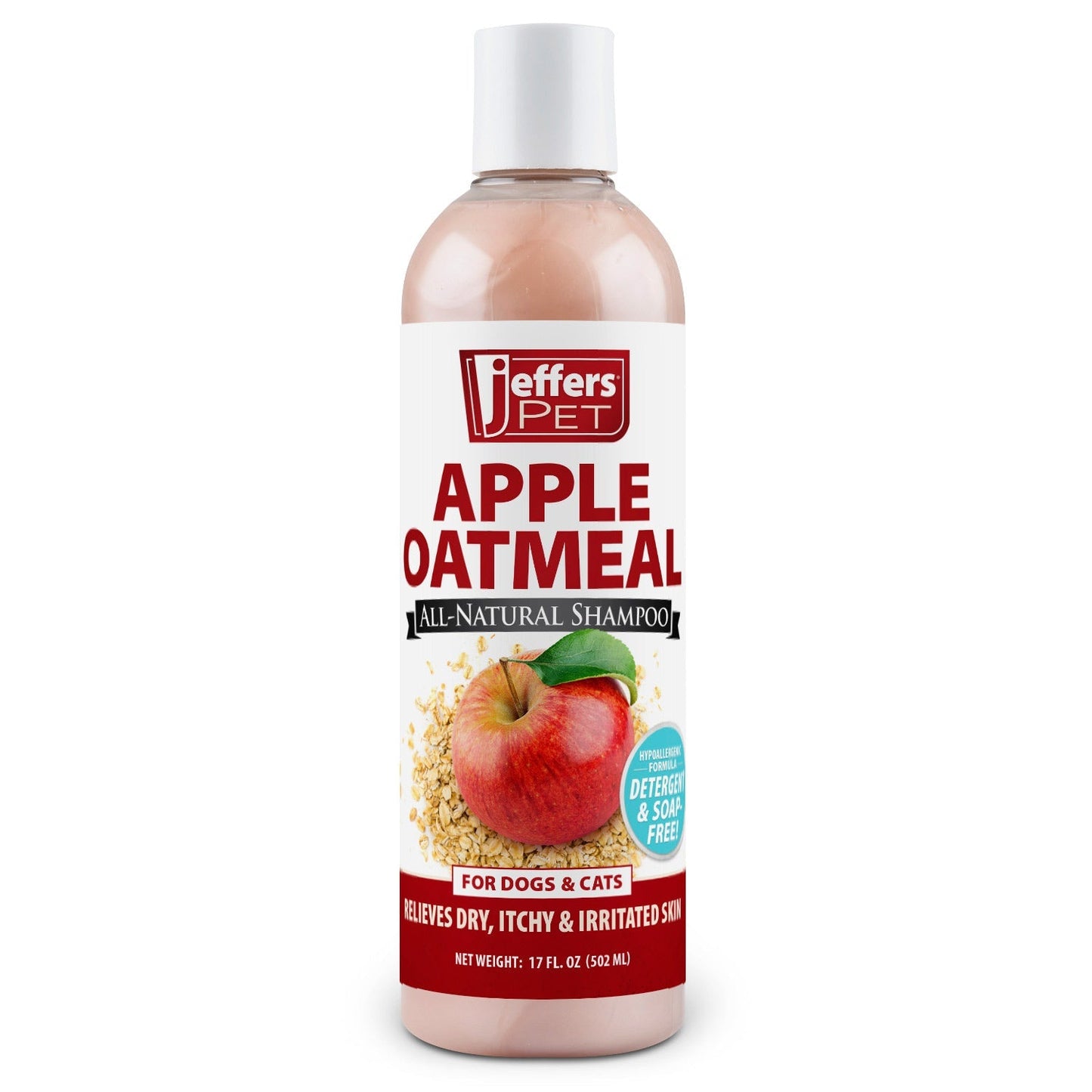 Jeffers Apple Oatmeal All-Natural Hypoallergenic Shampoo for Pets