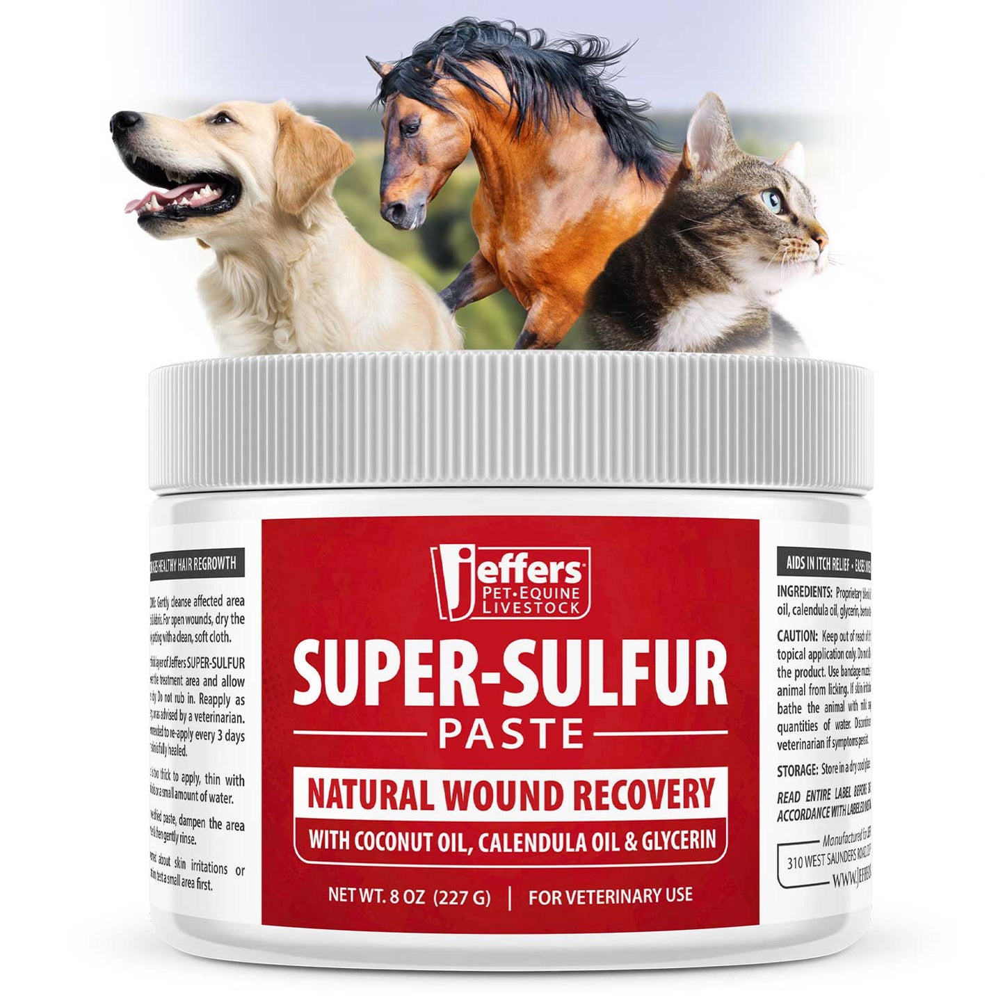 Jeffers Super-Sulfur Skin & Wound Healing Paste