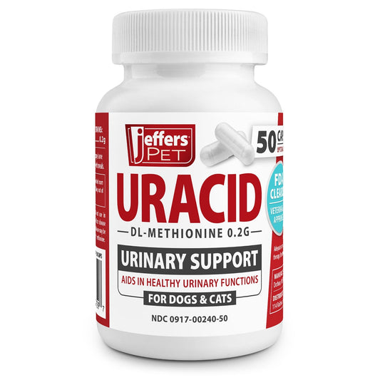 Jeffers Uracid DL-Methionine Capsules for Cats & Dogs