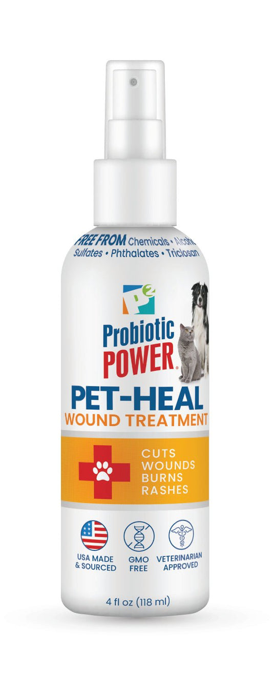 Pet-Heal Probiotic Wound Treatment Spray – Natural, Organic, for Cats & Dogs