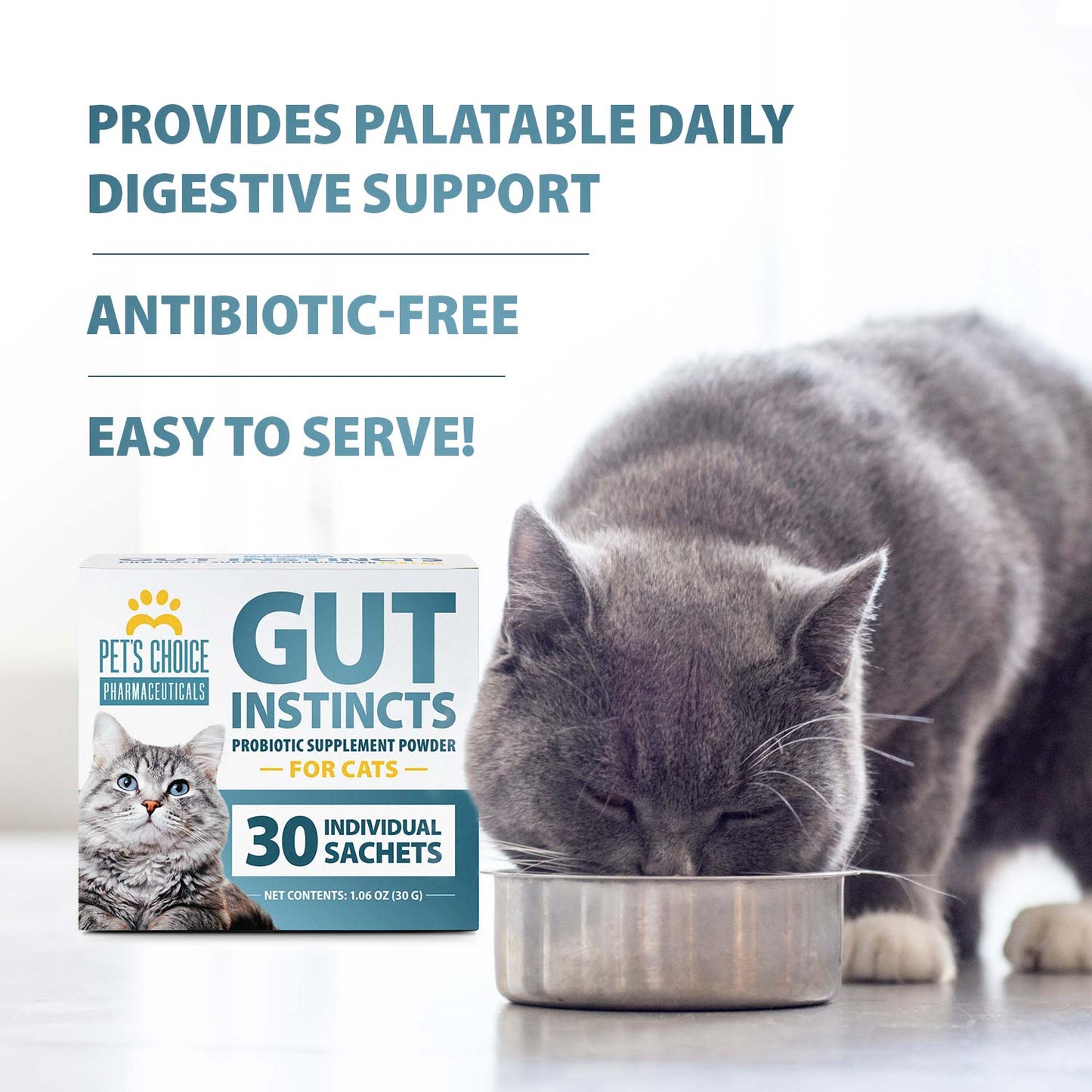 Pet’s Choice Gut Instincts Probiotic Supplement for Cats