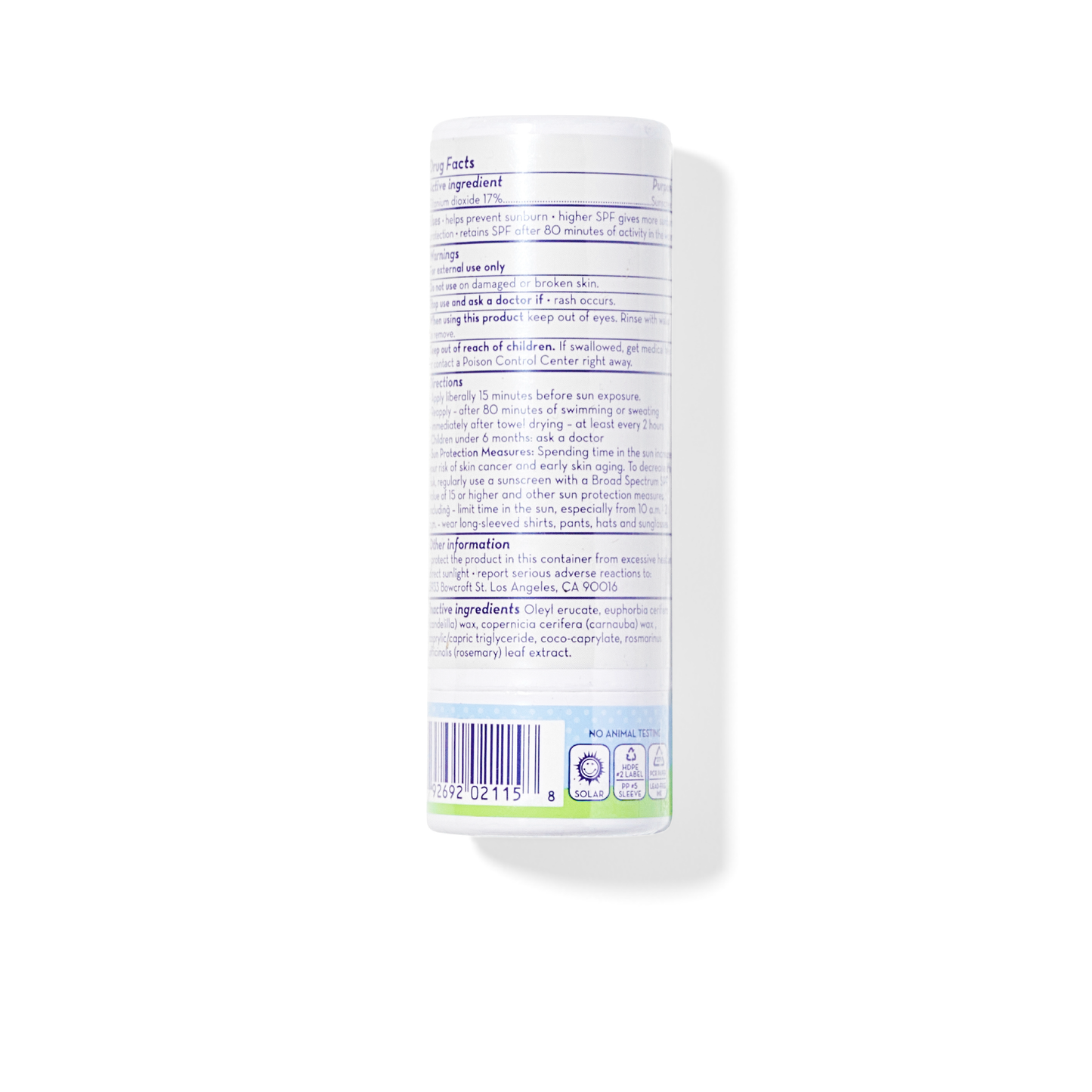 California Baby (No Fragrance) Super Sensitive™ Broad Spectrum SPF 30+ Sunscreen Stick