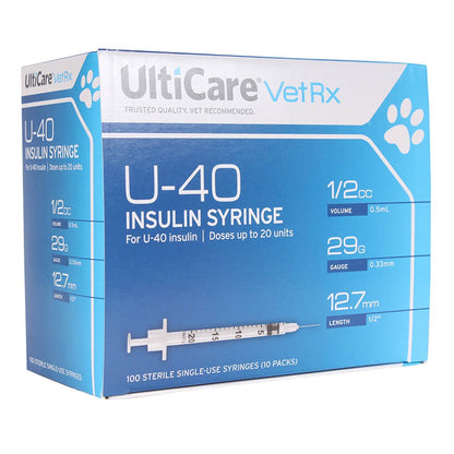 UltiCare U-40 Insulin Syringes, 29ga x ½"