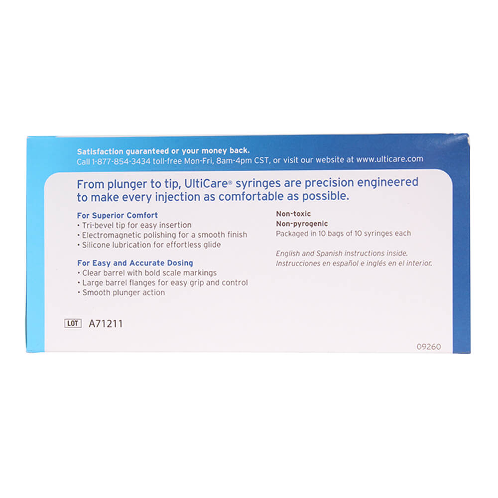 UltiCare U-40 Insulin Syringes, 29ga x ½"