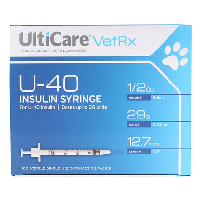 UltiCare U-40 Insulin Syringes, 29ga x ½"